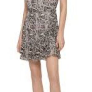 All Saints Snake Print Mini Dress